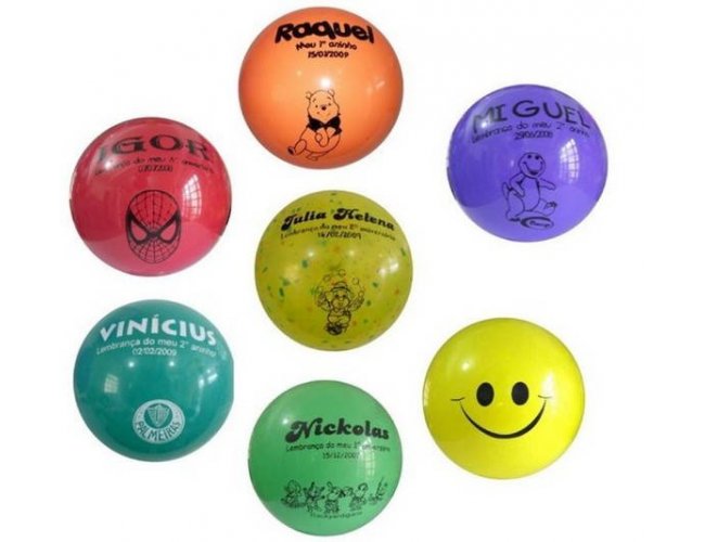 Bola Vinil Leve Personalizada  RL008 Diversas Cores