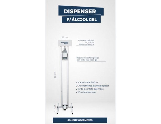 Dispenser para lcool gel