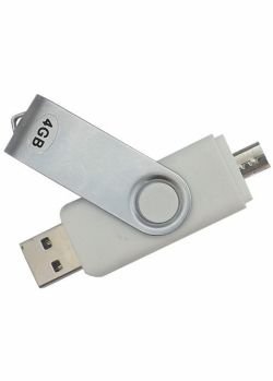 Pen Drive 4GB + Micro Usb p/ Smartphone  Cd. SM Dual 4GB